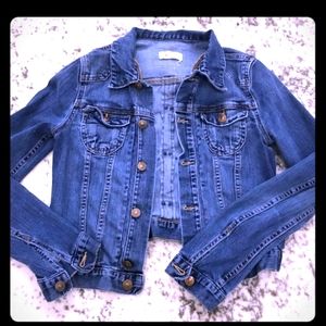 H&M Blue jean fashion jacket Sm.